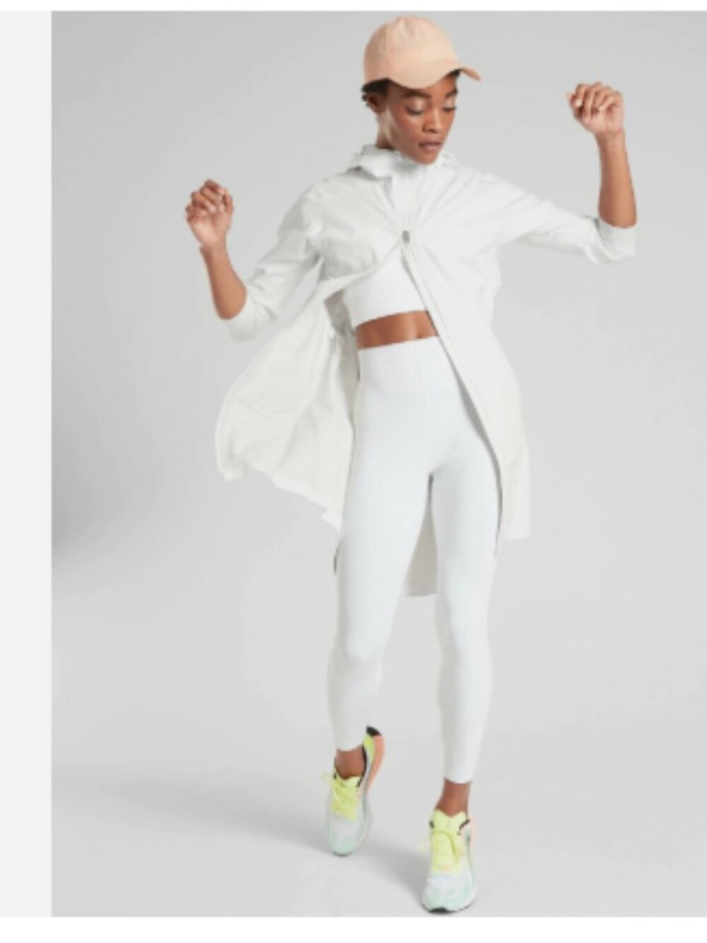 Athleta - Stay Fly Reflective 7/8 Tight Leggings 531774 | White | Size Medium